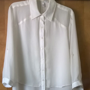 White layered blouse